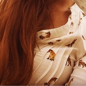 *LOOKING TO PURCHASE THIS TOP* Maeve? Fox Print Blouse